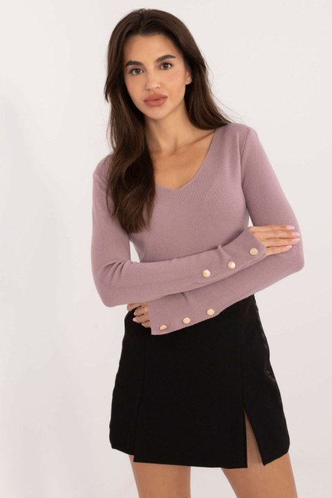 Sweter Damski Model AT-SW-2334.49 Violet - AT Sweter Damski Model AT-SW-2334.49 Violet - AT