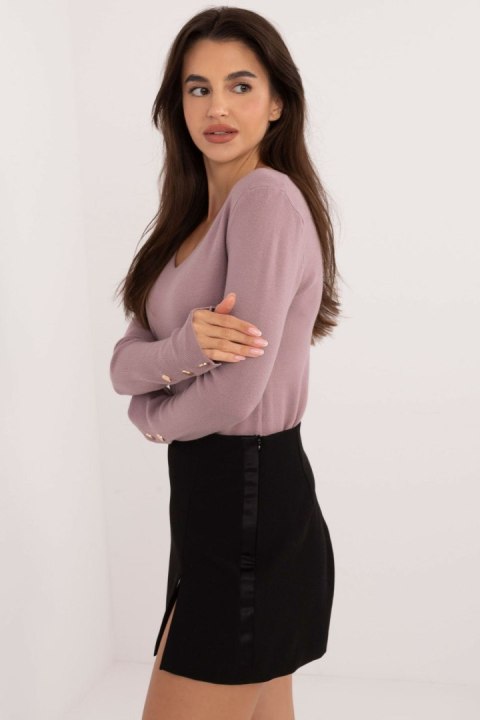 Sweter Damski Model AT-SW-2334.49 Violet - AT Sweter Damski Model AT-SW-2334.49 Violet - AT
