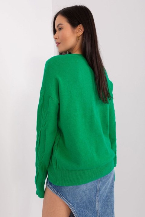 Sweter Damski Model AT-SW-2340.22 Green - AT Sweter Damski Model AT-SW-2340.22 Green - AT