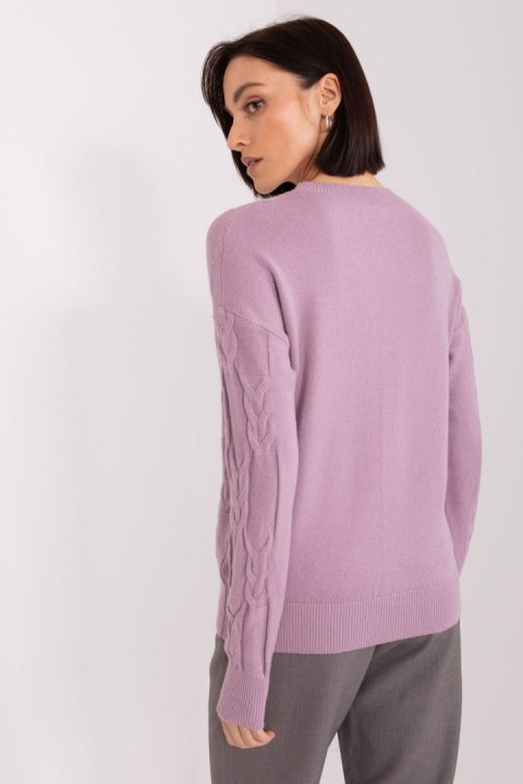 Sweter Damski Model AT-SW-2340.43 Violet - AT Sweter Damski Model AT-SW-2340.43 Violet - AT
