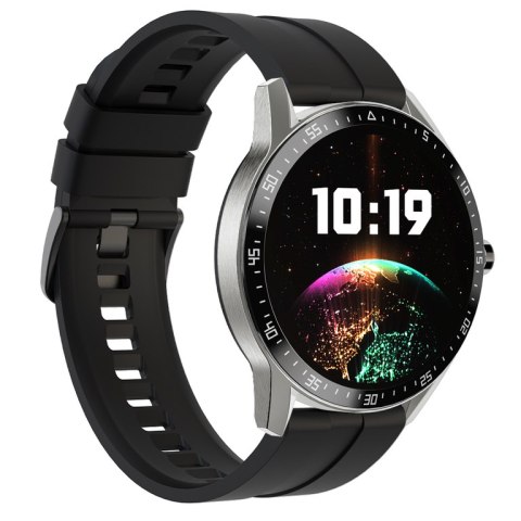 G. Rossi SMARTWATCH MĘSKI G. Rossi SW018-1 silver/black (sg012a) WŁASNE TARCZE G. Rossi SMARTWATCH MĘSKI G. Rossi SW018-1 silver/black (sg012a) WŁASNE TARCZE