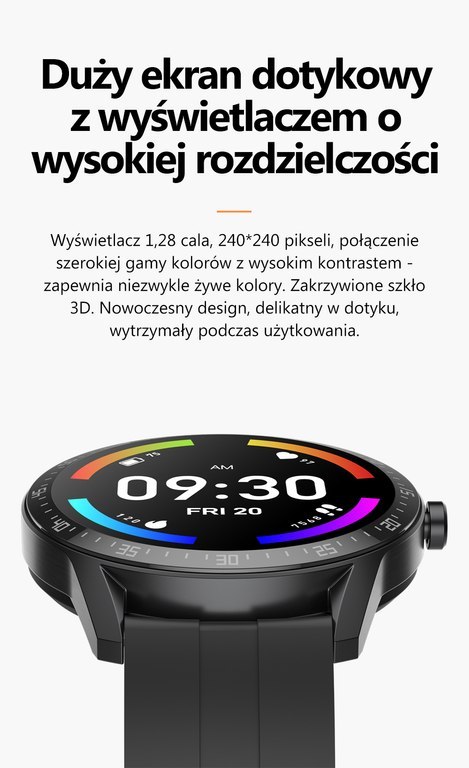 G. Rossi SMARTWATCH MĘSKI G. Rossi SW018-1 silver/black (sg012a) WŁASNE TARCZE G. Rossi SMARTWATCH MĘSKI G. Rossi SW018-1 silver/black (sg012a) WŁASNE TARCZE