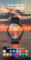 G. Rossi SMARTWATCH MĘSKI G. Rossi SW018-1 silver/black (sg012a) WŁASNE TARCZE
