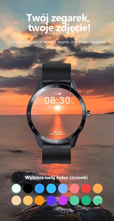 G. Rossi SMARTWATCH MĘSKI G. Rossi SW018-1 silver/black (sg012a) WŁASNE TARCZE G. Rossi SMARTWATCH MĘSKI G. Rossi SW018-1 silver/black (sg012a) WŁASNE TARCZE