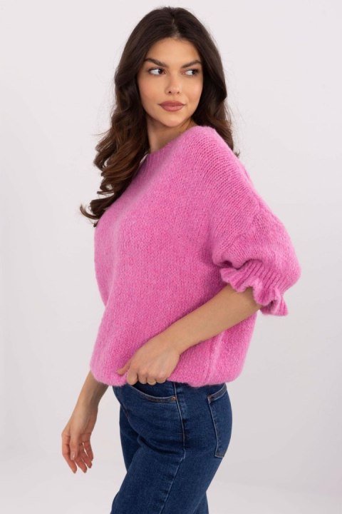 Sweter Damski Model MI-SW-2913.99 Pink - Italy Moda Sweter Damski Model MI-SW-2913.99 Pink - Italy Moda