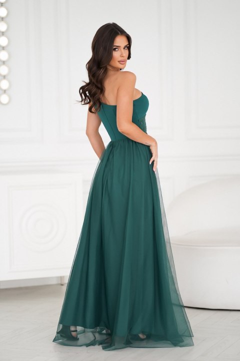 Sukienka Model 323-13 Bottle Green - Bicotone Sukienka Model 323-13 Bottle Green - Bicotone