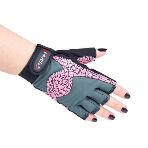 RST03 PINK/GRAY ROZM. M RĘKAWICE NA SIŁOWNIĘ HMS HMS RST03 PINK/GRAY ROZM. M RĘKAWICE NA SIŁOWNIĘ HMS HMS