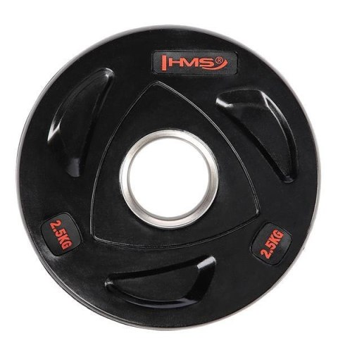 TOX02 CZARNY TALERZ OLIMPIJSKI OGUMOWANY 2.5 KG HMS HMS