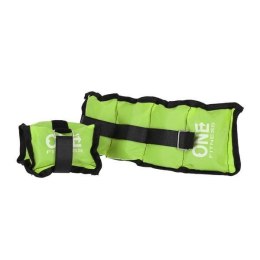 WW02 GREEN OBCIĄŻNIKI 2 x 1.5 KG ONE FITNESS ONE FITNESS