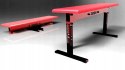 Ławka prosta do ćwiczeń ZIDER serii BLACK - RED - 450 kg Zider