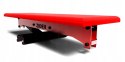 Ławka prosta do ćwiczeń ZIDER serii BLACK - RED - 450 kg Zider