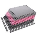 MP10 MATA PUZZLE POD SPRZĘT PINK-GREY 9 ELEMENTÓW 10MM ONE FITNESS