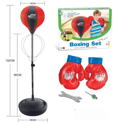 ZESTAW BOKSERSKI ENERO DLA DZIECI REGULOWANY 80-102CM I RĘKAWICE Enero ZESTAW BOKSERSKI ENERO DLA DZIECI REGULOWANY 80-102CM I RĘKAWICE Enero