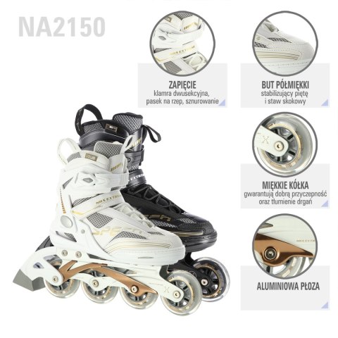 NA2150 CZARNO-ZŁOTY ROZM. 45 ŁYŻWOROLKI NILS EXTREME NILS EXTREME NA2150 CZARNO-ZŁOTY ROZM. 45 ŁYŻWOROLKI NILS EXTREME NILS EXTREME