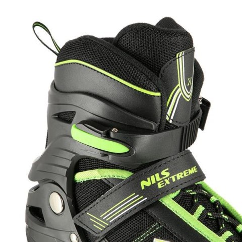 NA19088 CZARNO-ZIELONY ROZM. M (35-38) ŁYŻWOROLKI NILS EXTREME NILS EXTREME NA19088 CZARNO-ZIELONY ROZM. M (35-38) ŁYŻWOROLKI NILS EXTREME NILS EXTREME