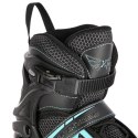 NA19318 CZARNO-TURKUSOWY ROZM. M (35-38) ŁYŻWOROLKI NILS EXTREME NILS EXTREME