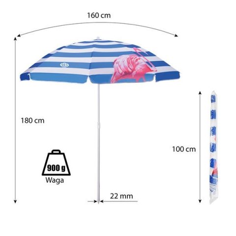 NC7811 PARASOL PLAŻOWY 180 CM NILS CAMP NILS CAMP NC7811 PARASOL PLAŻOWY 180 CM NILS CAMP NILS CAMP