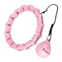 HHW02 HULA HOP LIGHT PINK Z WYPUSTKAMI I OBCIĄŻNIKIEM HMS HMS