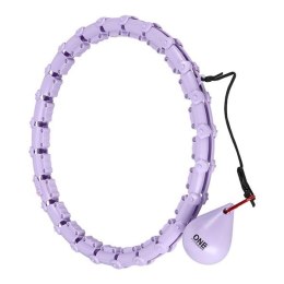 OHA02 HULA HOP VIOLET Z WYPUSTKAMI I OBCIĄŻNIKIEM ONE FITNESS ONE FITNESS