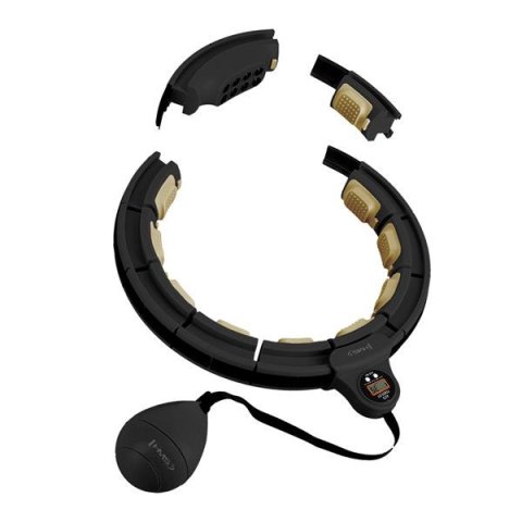 HHM13 HULA HOP BLACK/GOLD Z MAGNESAMI I OBCIĄŻNIKIEM + LICZNIK HMS HMS HHM13 HULA HOP BLACK/GOLD Z MAGNESAMI I OBCIĄŻNIKIEM + LICZNIK HMS HMS