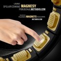 HHM13 HULA HOP BLACK/GOLD Z MAGNESAMI I OBCIĄŻNIKIEM + LICZNIK HMS HMS