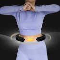HHM13 HULA HOP BLACK/GOLD Z MAGNESAMI I OBCIĄŻNIKIEM + LICZNIK HMS HMS