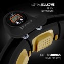 HHM13 HULA HOP BLACK/GOLD Z MAGNESAMI I OBCIĄŻNIKIEM + LICZNIK HMS HMS