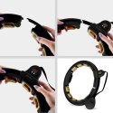 HHM13 HULA HOP BLACK/GOLD Z MAGNESAMI I OBCIĄŻNIKIEM + LICZNIK HMS HMS