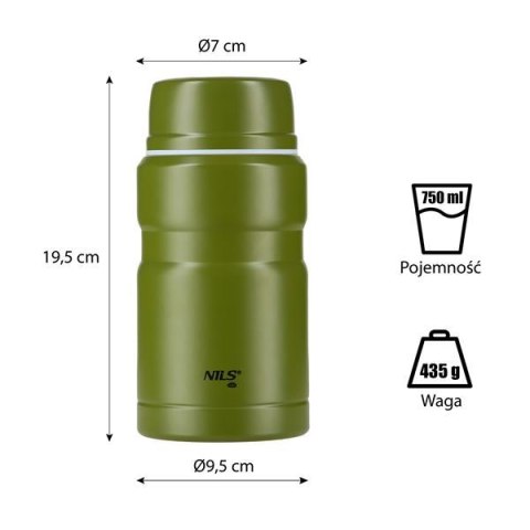 NCT02 TERMOS ZESTAW 750ML NILS CAMP NILS CAMP NCT02 TERMOS ZESTAW 750ML NILS CAMP NILS CAMP