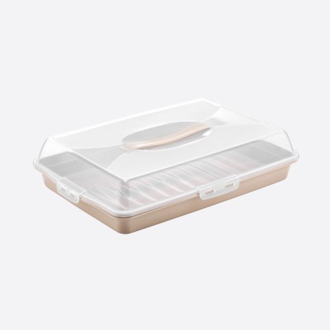 Pojemnik prostokątny na ciasto DUNYA 44,5x30x9,5cm Katex Pojemnik prostokątny na ciasto DUNYA 44,5x30x9,5cm Katex