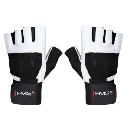 RST04 WHITE-BLACK ROZM. L RĘKAWICE NA SIŁOWNIĘ HMS HMS