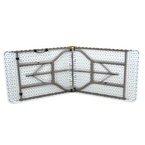 STÓŁ CATERINGOWY BANKIETOWY SKŁADANY W WALIZKĘ 180X70CM MAX.100KG biały Saska Garden STÓŁ CATERINGOWY BANKIETOWY SKŁADANY W WALIZKĘ 180X70CM MAX.100KG biały Saska Garden