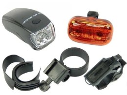 ZESTAW LAMP ROWEROWYCH LED PRZÓD + TYŁ DUNLOP Dunlop