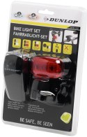 ZESTAW LAMP ROWEROWYCH LED PRZÓD + TYŁ DUNLOP Dunlop