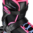 NA22151 ŁYŻWOROLKI ARMOUR CZARNO RÓŻOWE ROZM. 40 NILS EXTREME NILS EXTREME