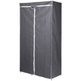 SZAFA TEKSTYLNA GARDEROBA 90x45x170CM CIEMNO-SZARA Saska Garden