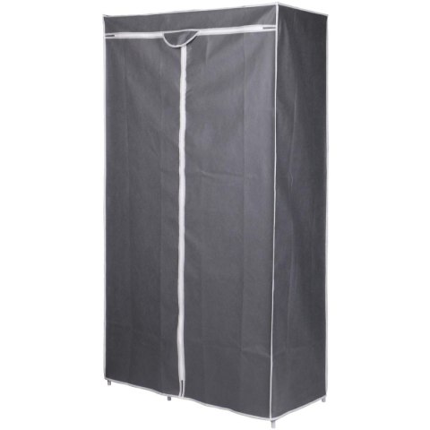 SZAFA TEKSTYLNA GARDEROBA 90x45x170CM CIEMNO-SZARA Saska Garden SZAFA TEKSTYLNA GARDEROBA 90x45x170CM CIEMNO-SZARA Saska Garden