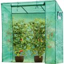 SZKLARNIA DO POMIDORÓW OGÓRKÓW 200x77x168-150CM PE ZIELONA Saska Garden