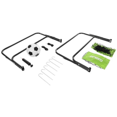 ZESTAW 2 BRAMEK METALOWYCH Z SIATKĄ PIŁKA POMPKA 60X45X24CM ENERO Enero ZESTAW 2 BRAMEK METALOWYCH Z SIATKĄ PIŁKA POMPKA 60X45X24CM ENERO Enero