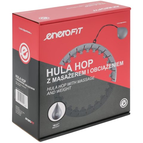 HULA HOP Z MASAŻEREM I OBCIĄŻENIEM SZARY ENERO FIT Enero HULA HOP Z MASAŻEREM I OBCIĄŻENIEM SZARY ENERO FIT Enero