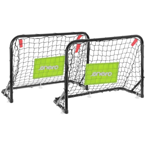 ZESTAW 2 BRAMEK METALOWYCH Z SIATKĄ PIŁKA POMPKA 60X45X24CM ENERO Enero ZESTAW 2 BRAMEK METALOWYCH Z SIATKĄ PIŁKA POMPKA 60X45X24CM ENERO Enero