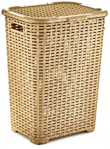 Kosz na bieliznę RATTAN 45l-beżowy 400x316x550 Katex Kosz na bieliznę RATTAN 45l-beżowy 400x316x550 Katex