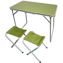 STOLIK TURYSTYCZNY SKŁADANY KEMPINGOWY 80X60X70CM I 2 KRZESŁA Enero Camp