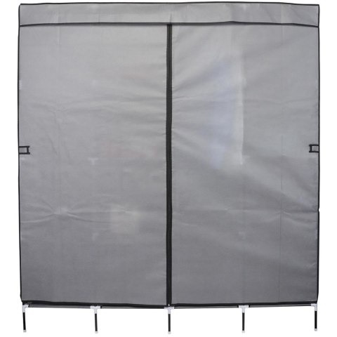 SZAFA TEKSTYLNA GARDEROBA 168x45x172CM CIEMNOSZARA Saska Garden SZAFA TEKSTYLNA GARDEROBA 168x45x172CM CIEMNOSZARA Saska Garden