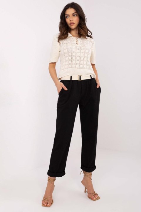 Spodnie Damskie Model DHJ-SP-20506.79 Black - Italy Moda Spodnie Damskie Model DHJ-SP-20506.79 Black - Italy Moda