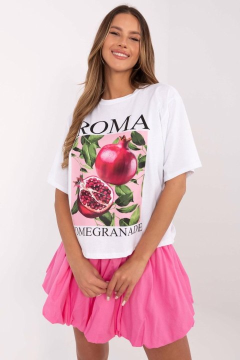 T-shirt Damski Model MI-TS-M745.33 White - Italy Moda T-shirt Damski Model MI-TS-M745.33 White - Italy Moda