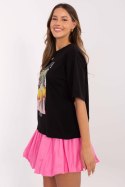 Tshirt Damski Model MI-TS-M745-1.37 Black - Italy Moda