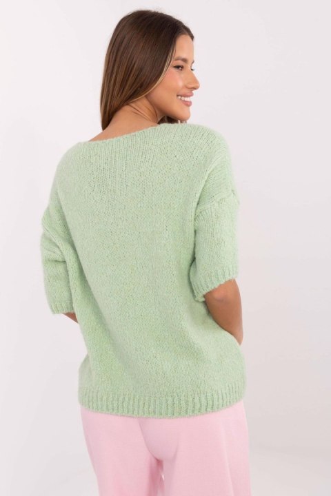 Sweter Damski Model MI-SW-2103.07 Pistacja - Italy Moda Sweter Damski Model MI-SW-2103.07 Pistacja - Italy Moda