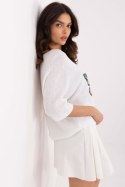 Sweter Damski Model MI-SW-7002.17 Ecru - Italy Moda