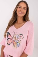 Sweter Damski Model MI-SW-7002.17 Light Pink - Italy Moda
